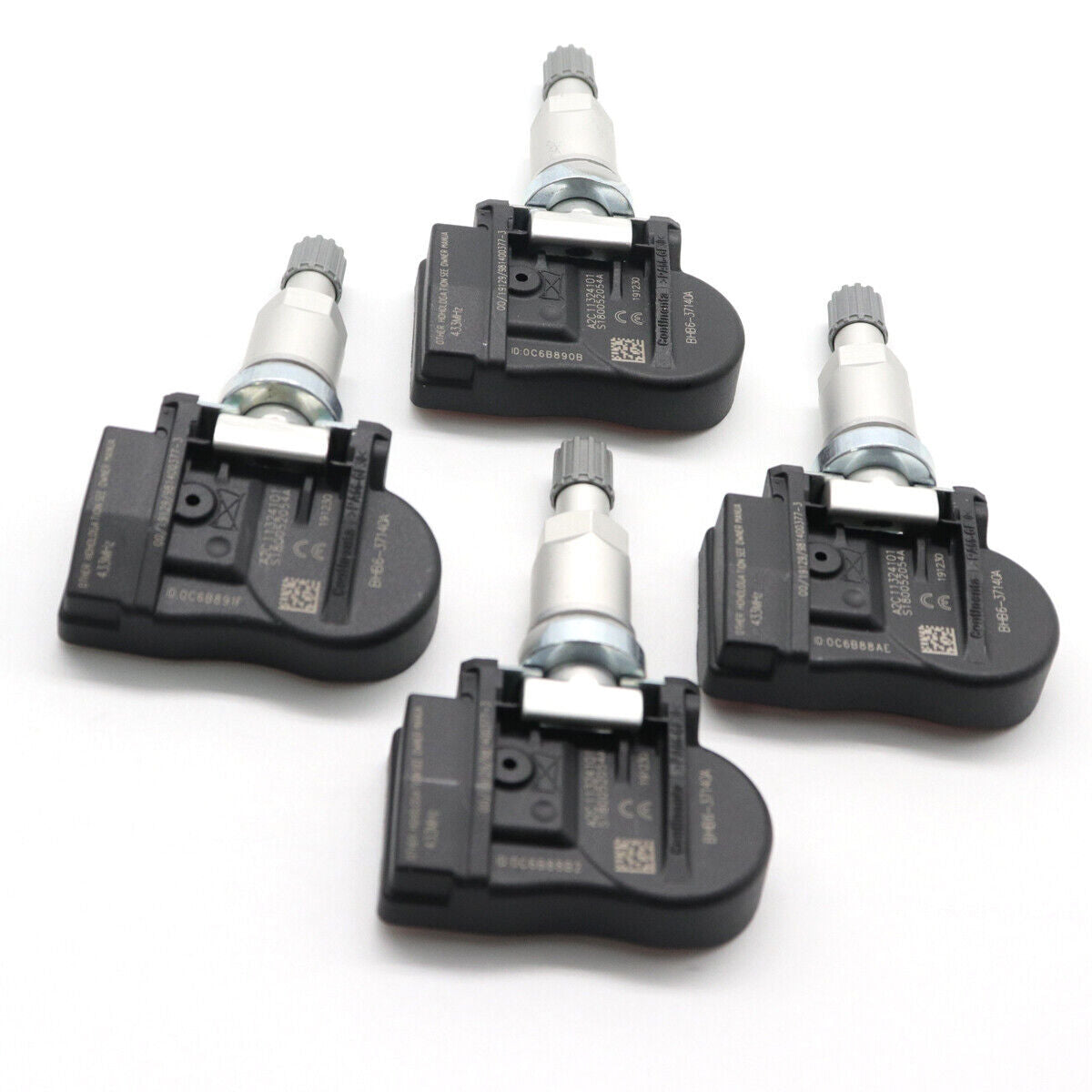 4-pack of new Tire Pressure Monitoring System (TPMS) sensors for Mazda MX-5 Miata 2009-2015 433MHz
