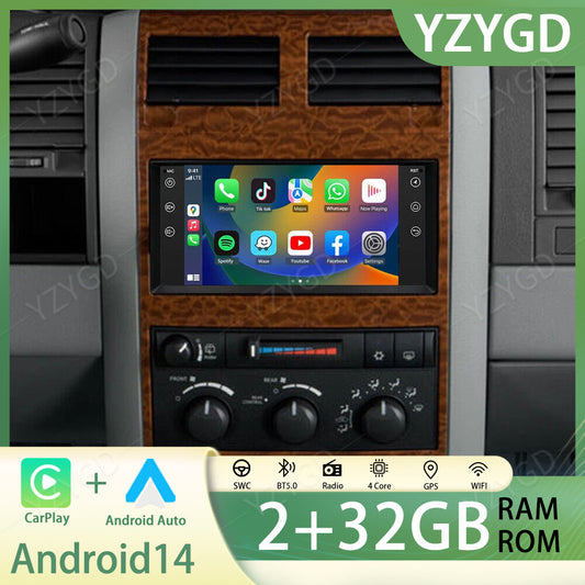 for Dodge Durango 2004-2010 7 Carplay Android Auto Car Stereo Radio GPS WIFI