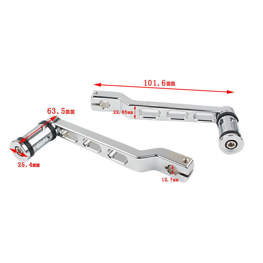 Heel/Toe Shift Lever w/Shifter Peg for Harley Touring Street Road Glide Chrome