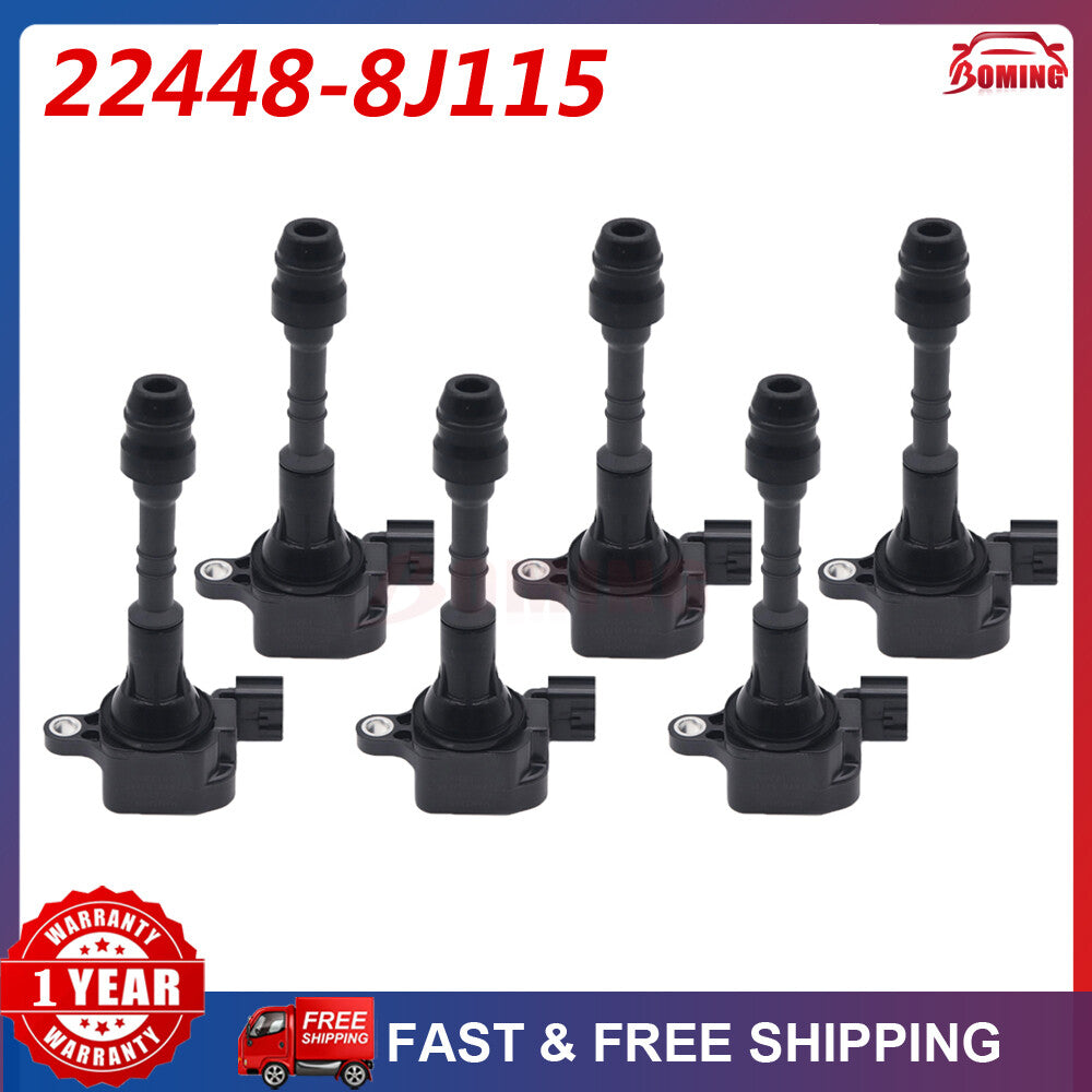 Ignition coil 22448-8J115 is suitable for INFINITI I35, for Nissan ALTIMA, and MAXIMA MURANO models.