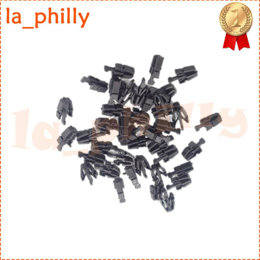 Set Of 20 Black Grille Mounting Nylon Clip Retainer Fits for Honda for Toyota MB153825