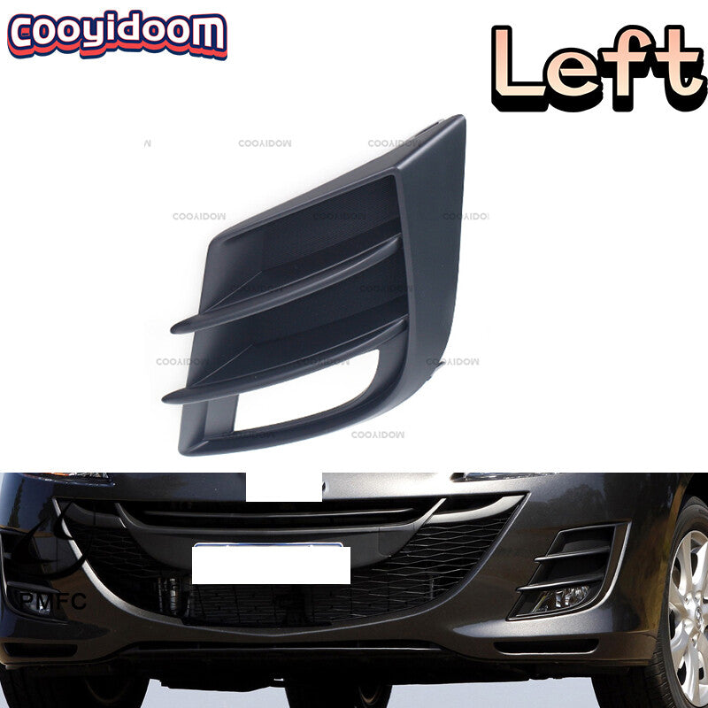 The left front bumper fog light cover is suitable for Mazda 3 BL BK models from 2009 to 2013.