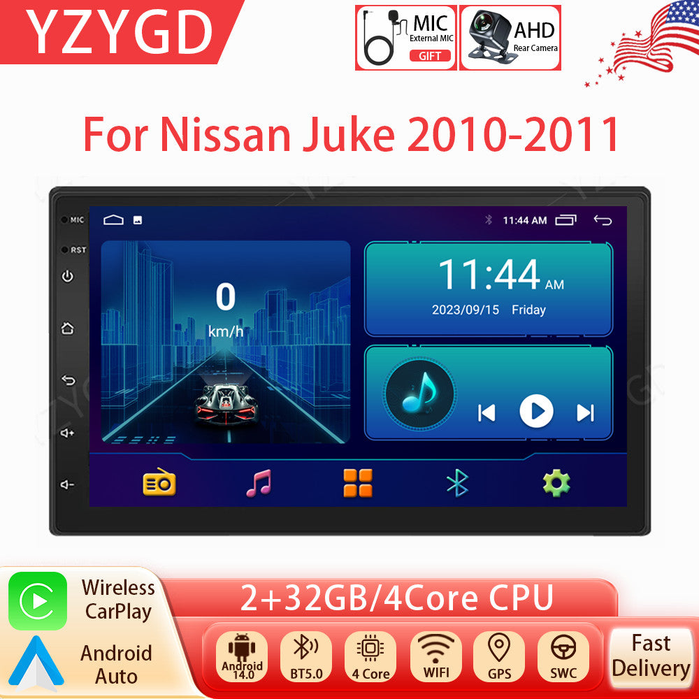 for Nissan Juke 2010-2011 Stereo Android Auto Carplay Car Radio GPS WIFI Screen