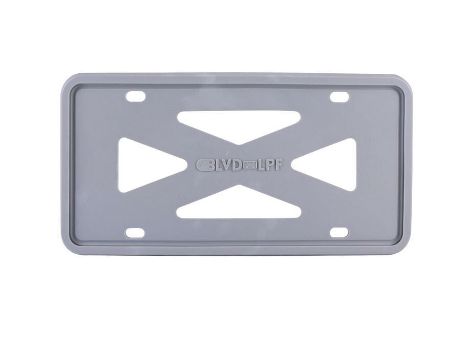 1 piece of car license plate frame cover cap, trunk gray silicone, suitable for Buick