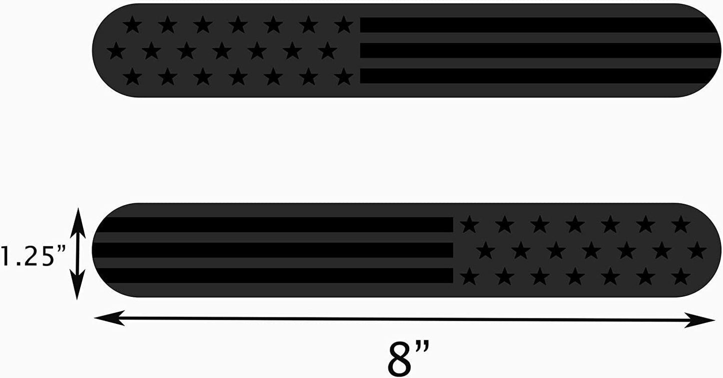 Car side fender badge sticker decal American flag magnet black for Chevrolet