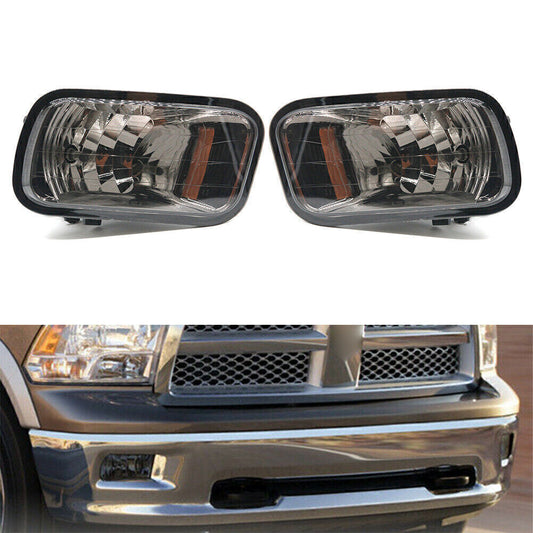 Pair Front Fog Light Lamps Smoke Lens Set Fit for Dodge for Ram 1500 2500 3500 2009-2012