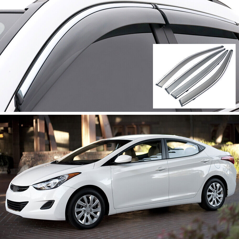 Window Deflector Visors Rain Guards Vent Shade for Hyundai for Elantra Sedan 12-2016