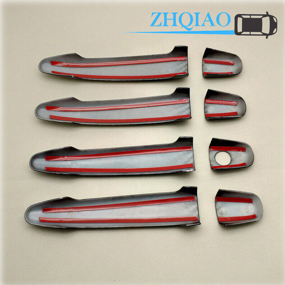 Carbon Fiber Door Handle Cover Trim Fit for Toyota for Camry for Corolla Rav4 2001-2011