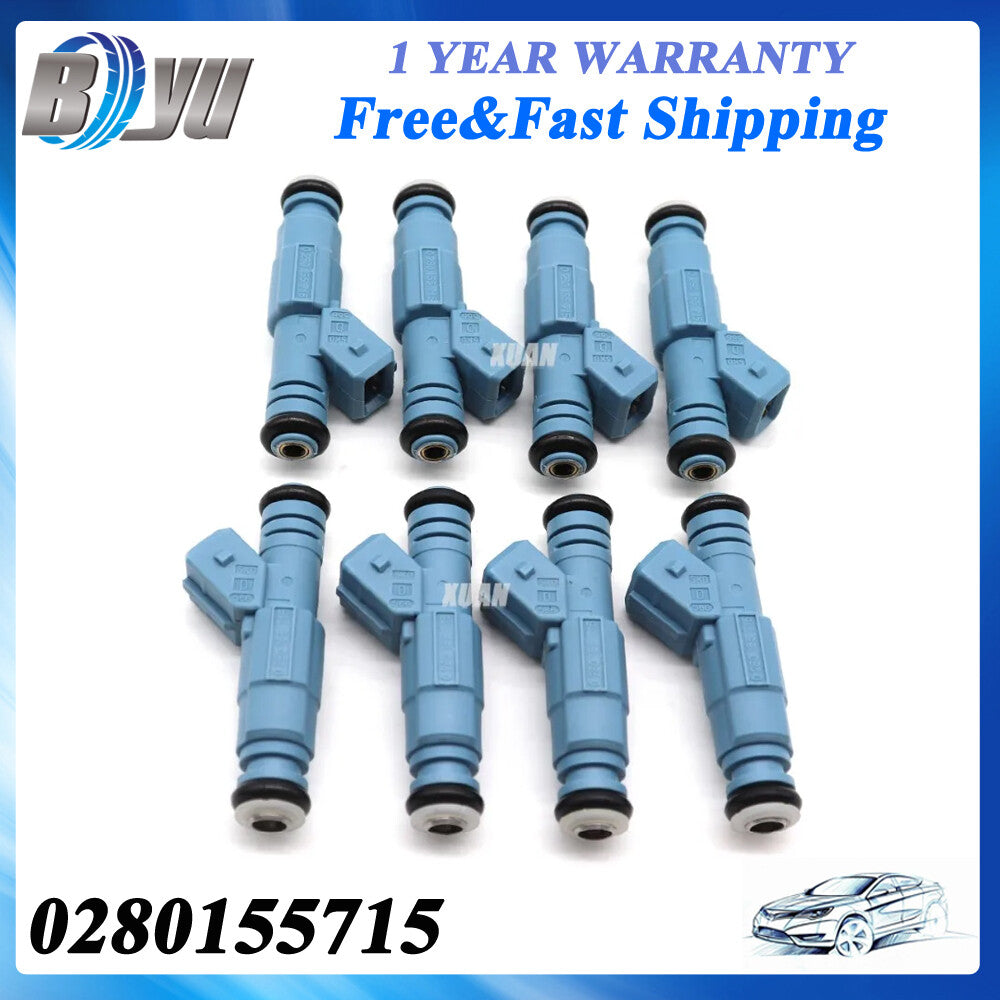8PCS Fuel Injectors 0280155715 for Dodge for RAM 1500 2500 3500 5.2L 5.9L New