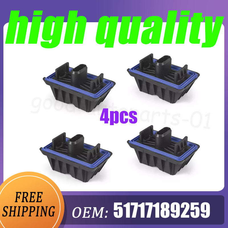 4-piece car support pads (51717189259) with mounting holes suitable for BMW X3, X4, X5, and X6. new.