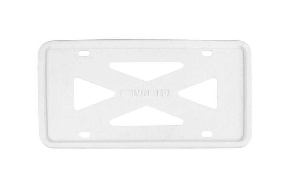 1 piece of white silicone car license plate frame cover for trunk suitable for Volvo