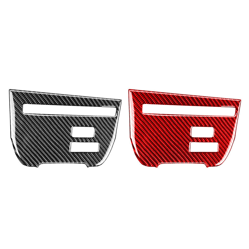 Central Console CD Panel Cover Trim for Nissan GTR R35 2008-16 Carbon Fiber Red