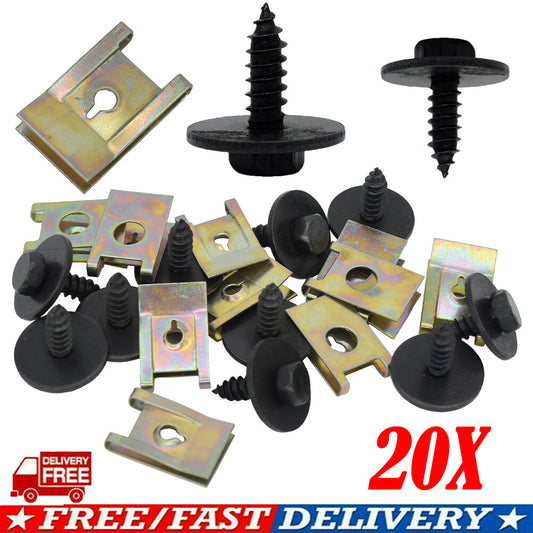 DE for BMW U nut hex screws wheel run underride protection underbody clips
