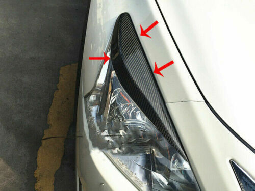 2013-2015 for Nissan Altima Teana Real Carbon Fiber Headlight Lamp Eyebrow Trim