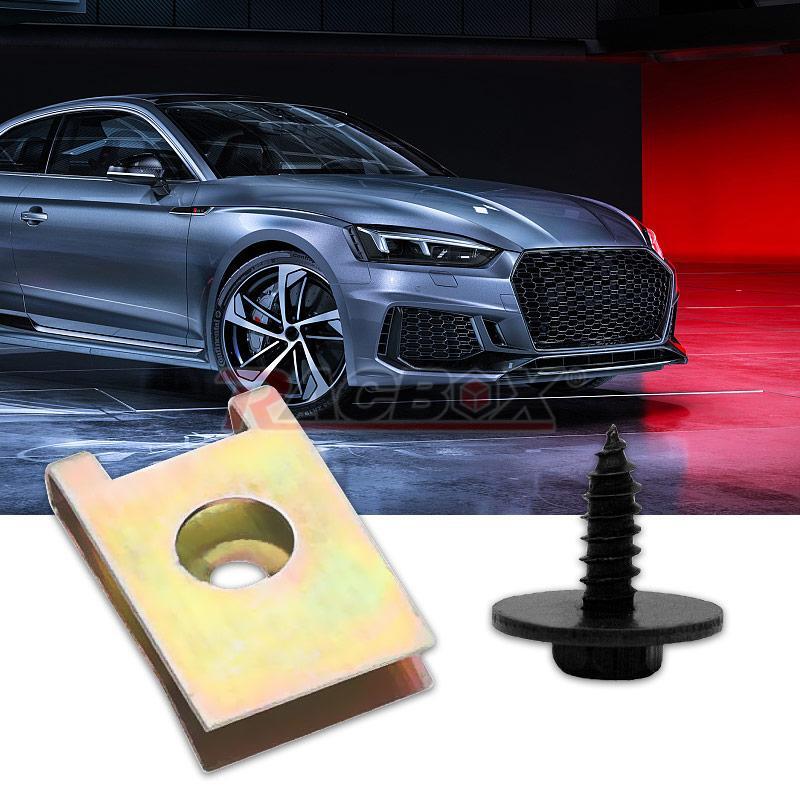 40x Engine Under Body Cover Splash Shield Guard Bumper Bolts U-Nut Clip Fastener