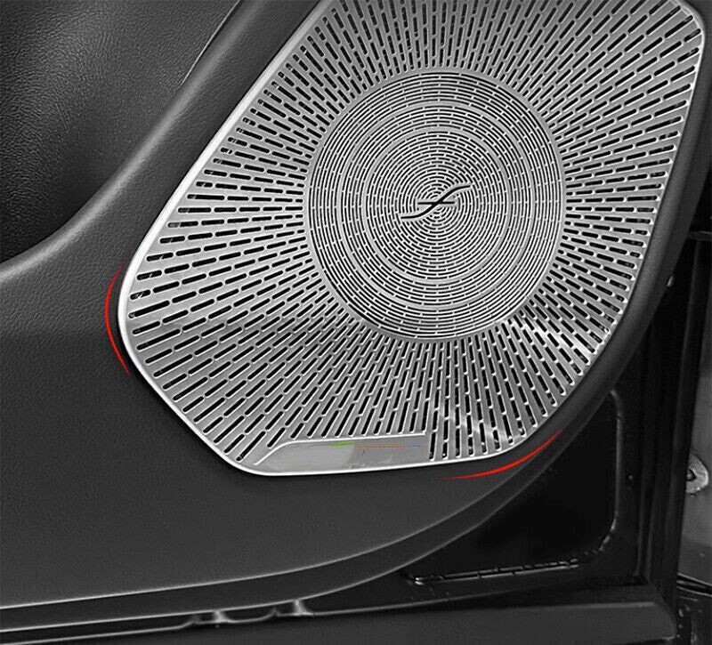 4P Silver Titanium Inner Door Speaker Cover Trim for Lexus RX350h 500h 2023-2024