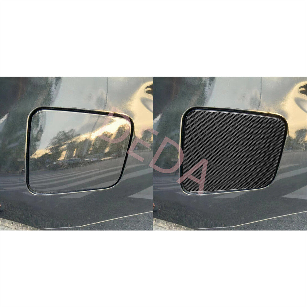 Carbon Fiber Fuel Filler Tank Cover Door Gas Cap for Nissan Altima Teana 2013-18