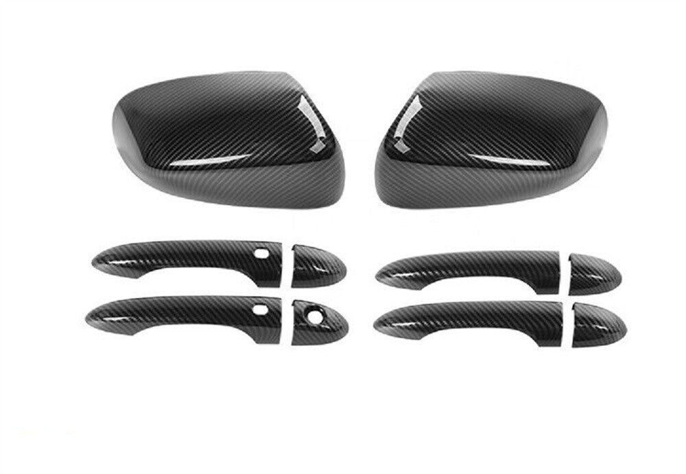 ABS Side Rearview Mirror Door Handle Trim for Jeep Cherokee 2014+ Compass 2017+