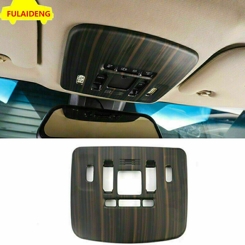 Wood Grain Color Front Reading Light Lamp Cover Trim for Toyota for Camry 2018-2023