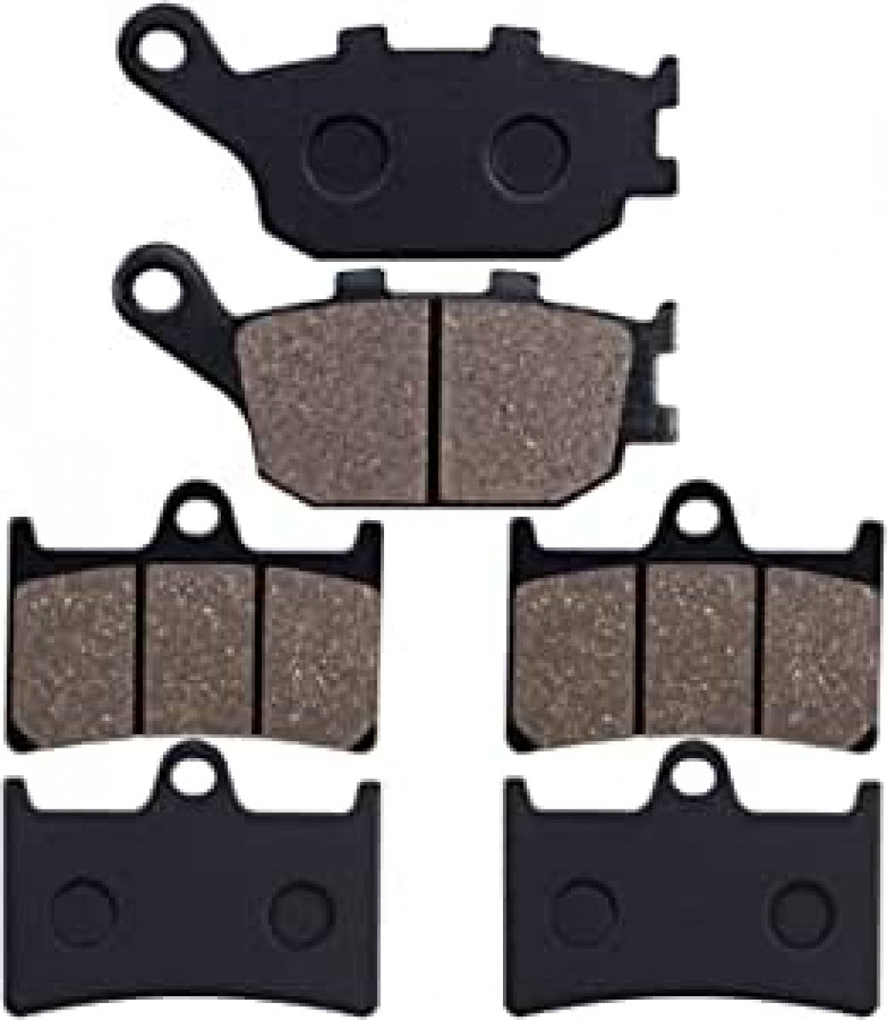 3 Pairs Front Rear Brake Pads for Yamaha R1,Tracer 700, MT09 MT-09 A, XSR700