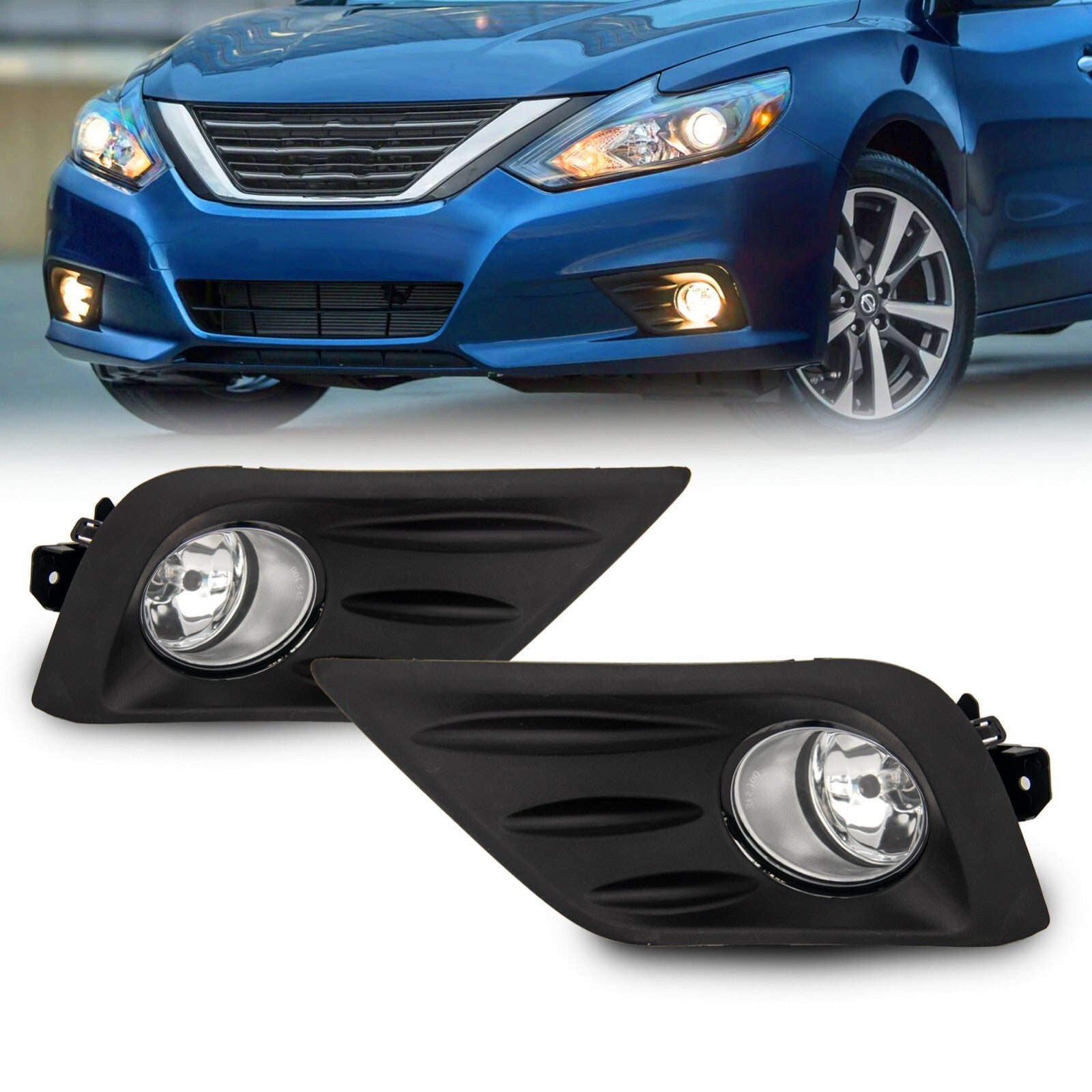 Fog lights for 2016, 2017, and 2018 for Nissan Altima 4-door sedan driver's bumper light kit