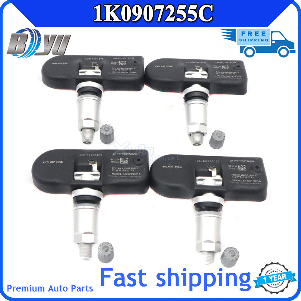 Tire Pressure Monitoring Sensor (TPMS) EOS 4P 1K0907255C, suitable for Audi A3, for A4 , and for Volkswagen CC.