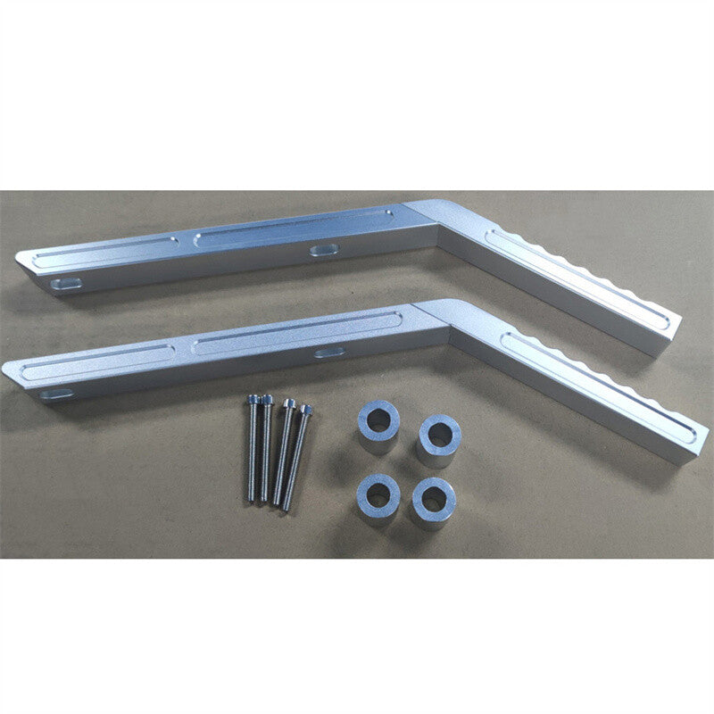 Silver Rear Grab Handles Grip Handles Bar Aluminum for Jeep for Wrangler JK 07-18