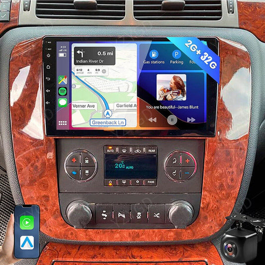 for Chevrolet Silverado 2007-2013 Stereo 9CarPlay Android Car Radio GPS WiFi