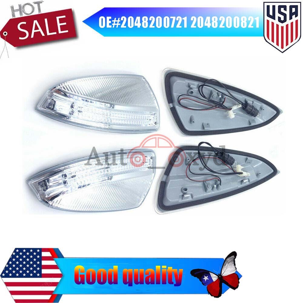 new 2X LH+RH door mirror turn signal lights for Mercedes W204 W639 C63 C300 C350