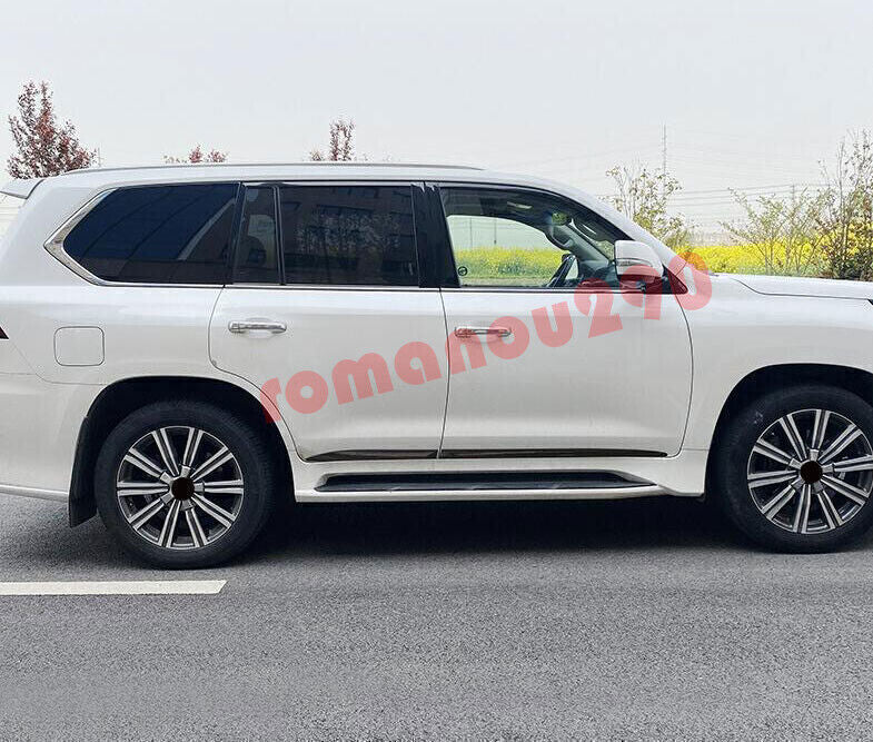 for Lexus LX570 2017-2021 Black Body Side Door Overlay Guard Cover Molding Trims