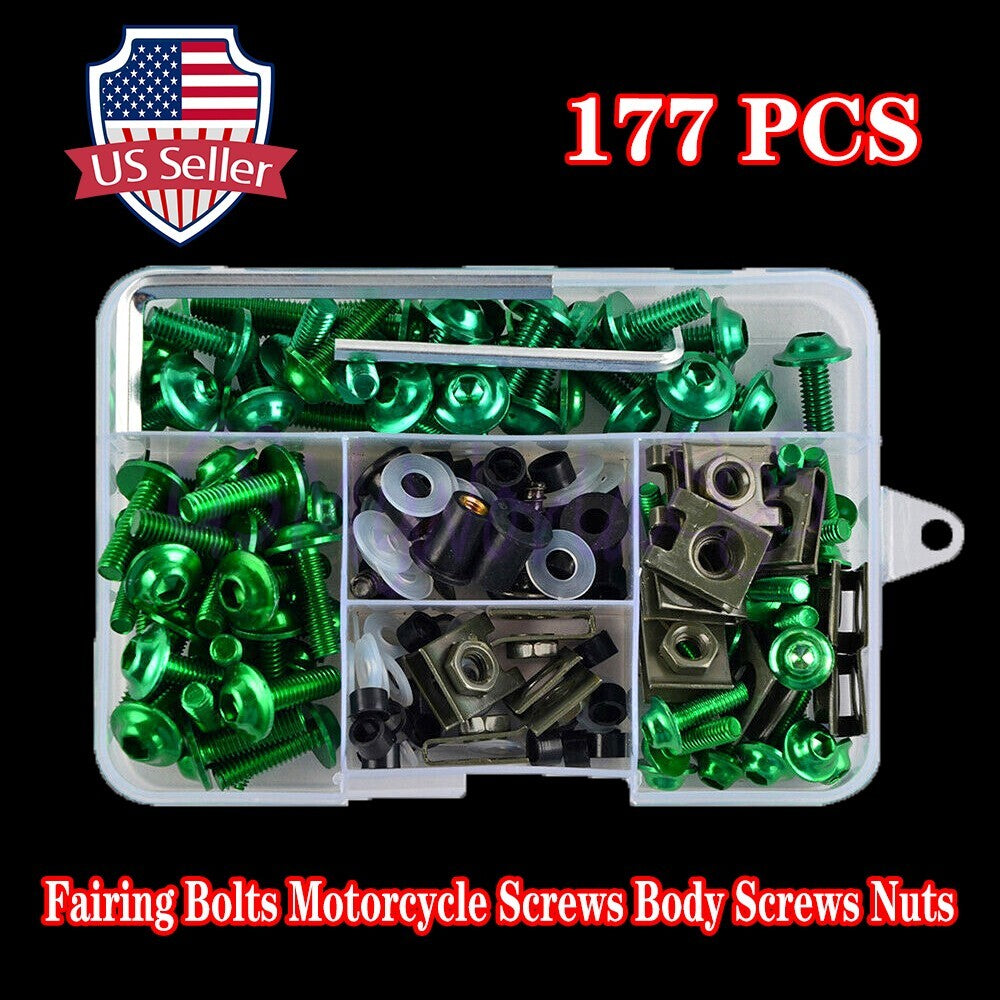 177pcs Fairing Bolts Screws Body Screws Nuts fit for CBR600RR CBR900/929/1000 RR