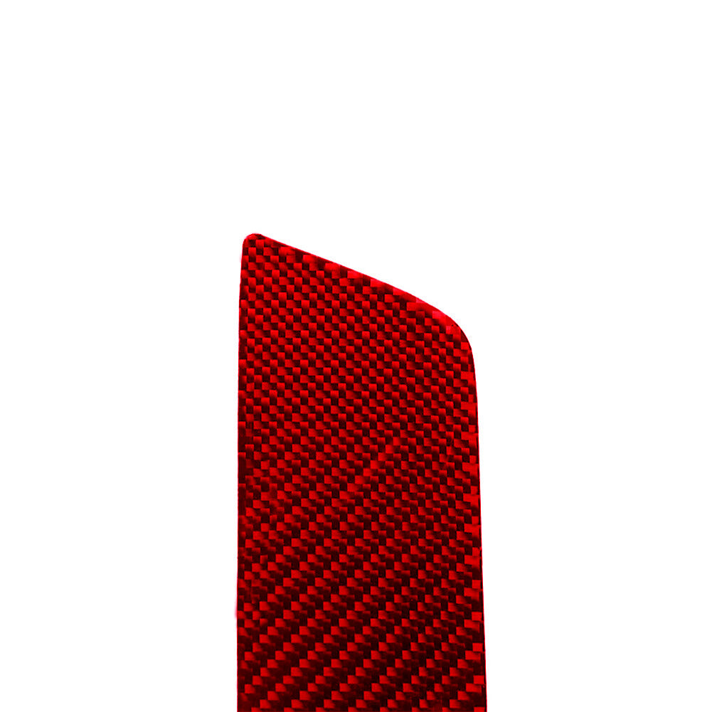 Red Carbon Fiber Interior Rear Door Sill Accent Cover Trim for Tesla for Model Y /3