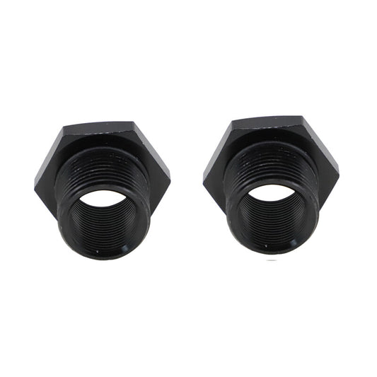 2-Pack Black Aluminum 5/8x24 to 13/16x16 Automotive Threaded Oil Filter Adapters