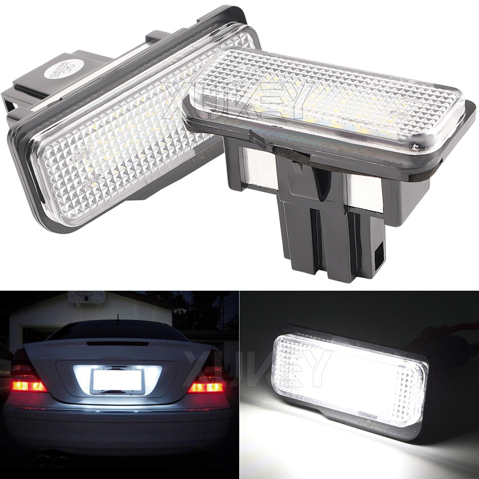 SMD Tube LED License Plate Lights Lamp for Mercedes Benz W203 W211 W219 2001-07
