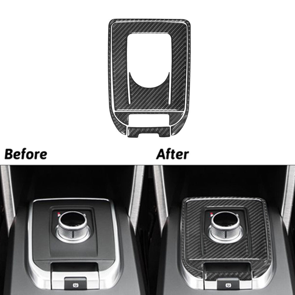 4Pcs Carbon Fiber Shifter Console Trim for Land Rover Discovery Sport 2015-2019