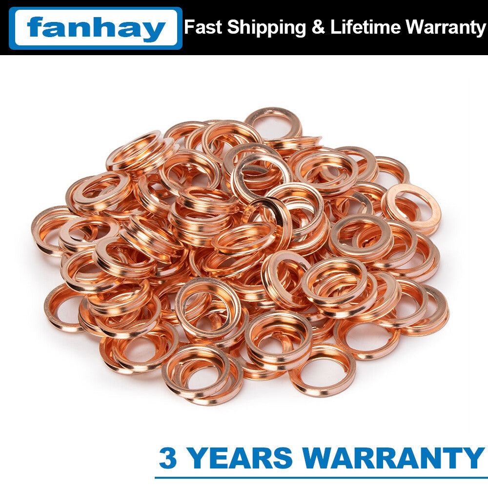 500PCS for Nissan for Infiniti Metal Oil Drain Plug Crush Washer Gasket 11026-JA00A