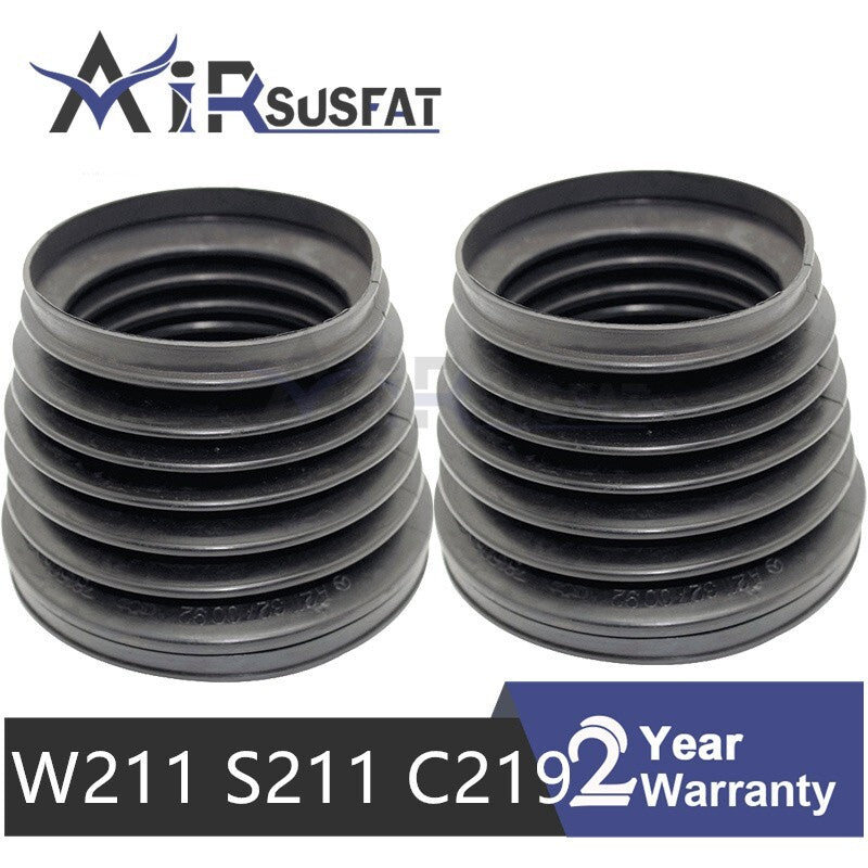 2X Front Air Suspension Shock Dust Cover Boots for Mercedes W211 S211 RWD AWD