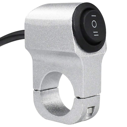 7/8 Inch Motorcycle ATV 12 V Handlebar Light Switch, 3 Positions On/Off/One