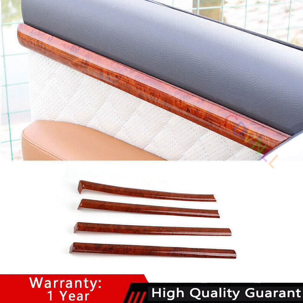 for Toyota for Land Cruiser LC200 08-21 ABS Wood Grain Inner Door Armrest Strip Trim
