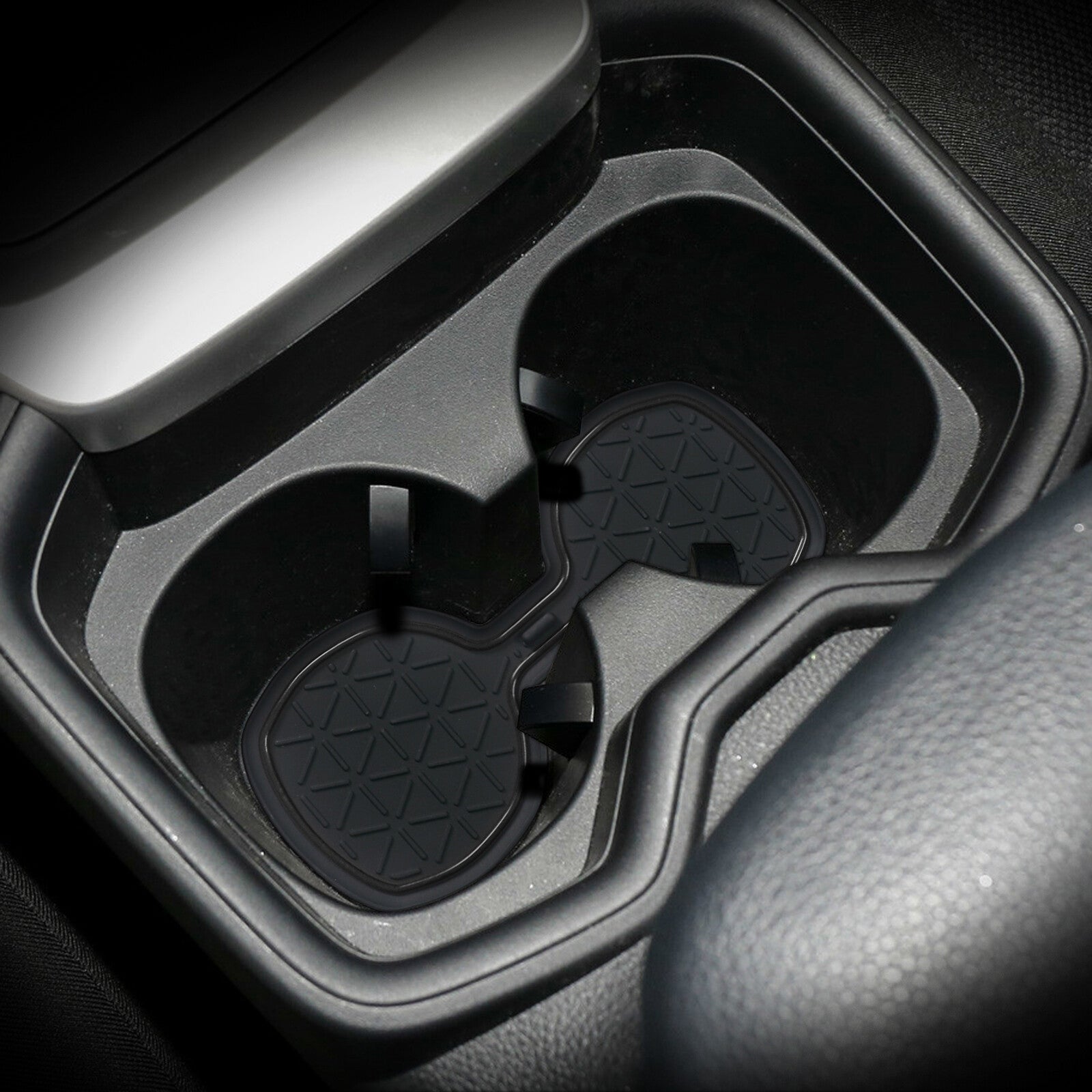 Gate Slot Cup Pad for Toyota RAV4 2019 ~ 2022 XA50 Accessories Door Mat BLACK