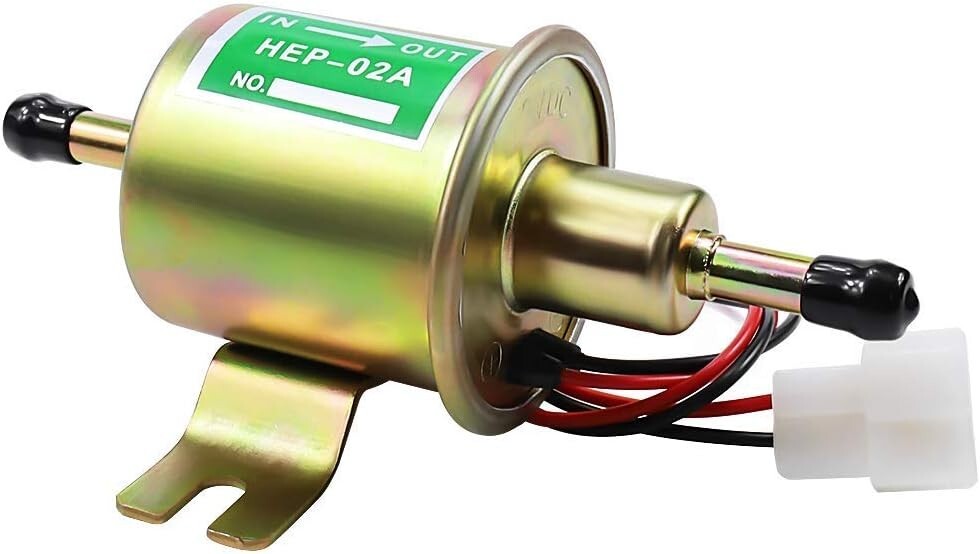 Gas Diesel Transfer Inline Fuel Pump for Lawn Mower Carburetor 2.5-4psi HEP-02A