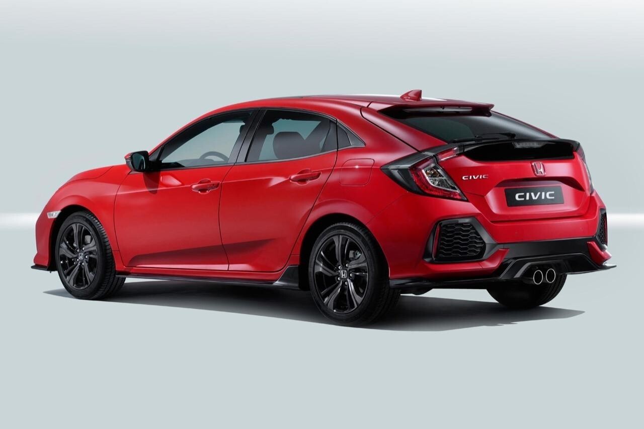 Civilian FC FK CARBON V Red Embroidered Badge Applicable to Rear for Honda for Civic FC FK 2015-21