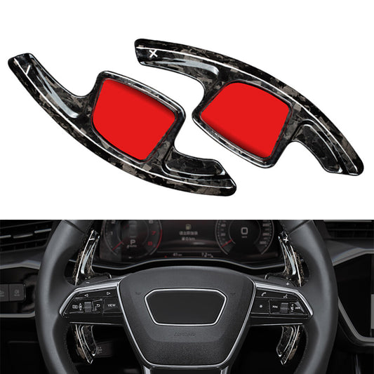 Forged Carbon Fiber Steering Wheel Paddle Shifter Extension for Audi A7 2019-21