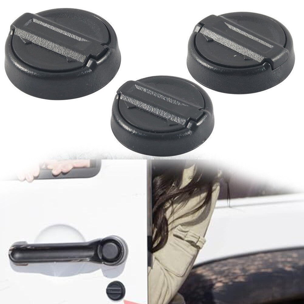 3Pcs Magnetic Keyhole Covers for Jeep for Wrangler JL For Gladiator JT 2018-2024