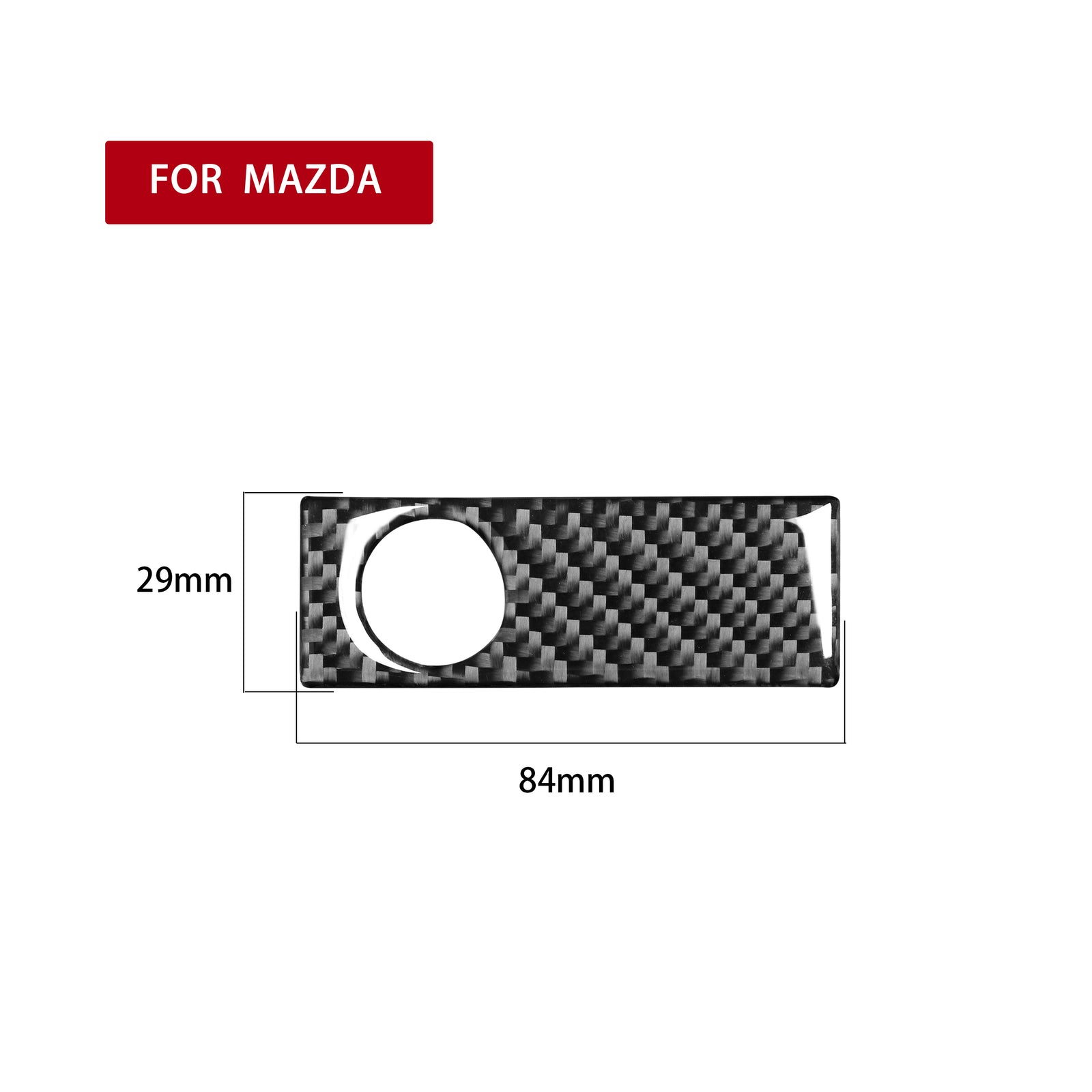 for Mazda RX-8 2004-2008 Carbon Fiber Storage Box Handle Decorative Cover Trim