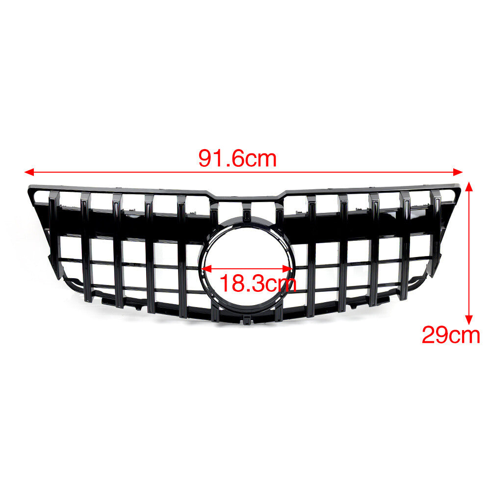 GTR Style Front Bumper Hood Grille for Benz GLK Class X204 GLK350 2008-2012