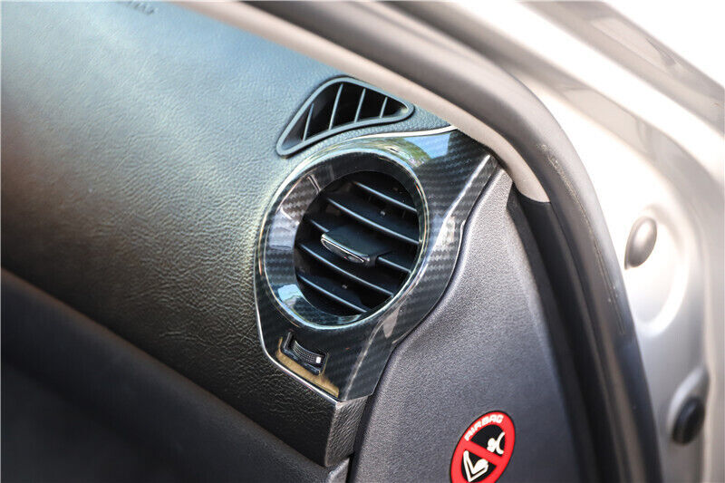LR AC Air Outlet Vent Cover Trim Fit for Lexus IS 2006-2011 Black Carbon Fiber