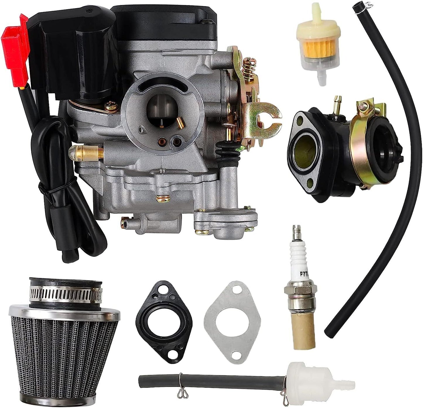 139QMB Carburetor for GY6 49cc 50cc 4 Stroke Scooter Taotao 80cc PD18J PD19J