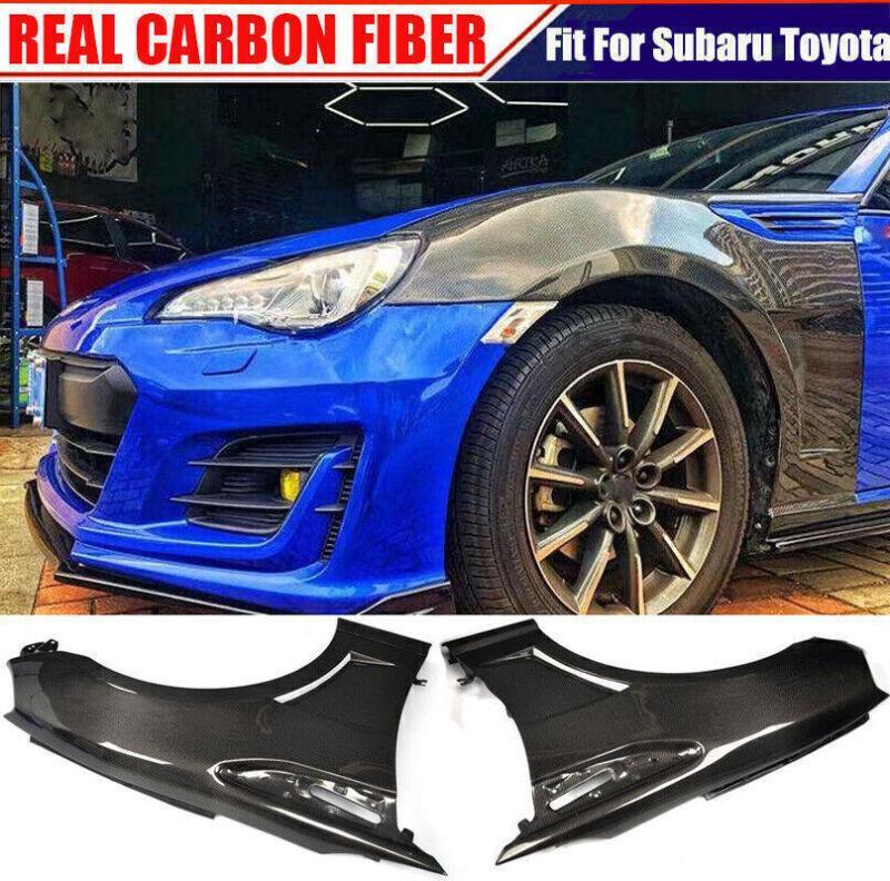 Carbon fiber side fender exterior covers for Subaru BRZ for Scion FRS and for Toyota GT86