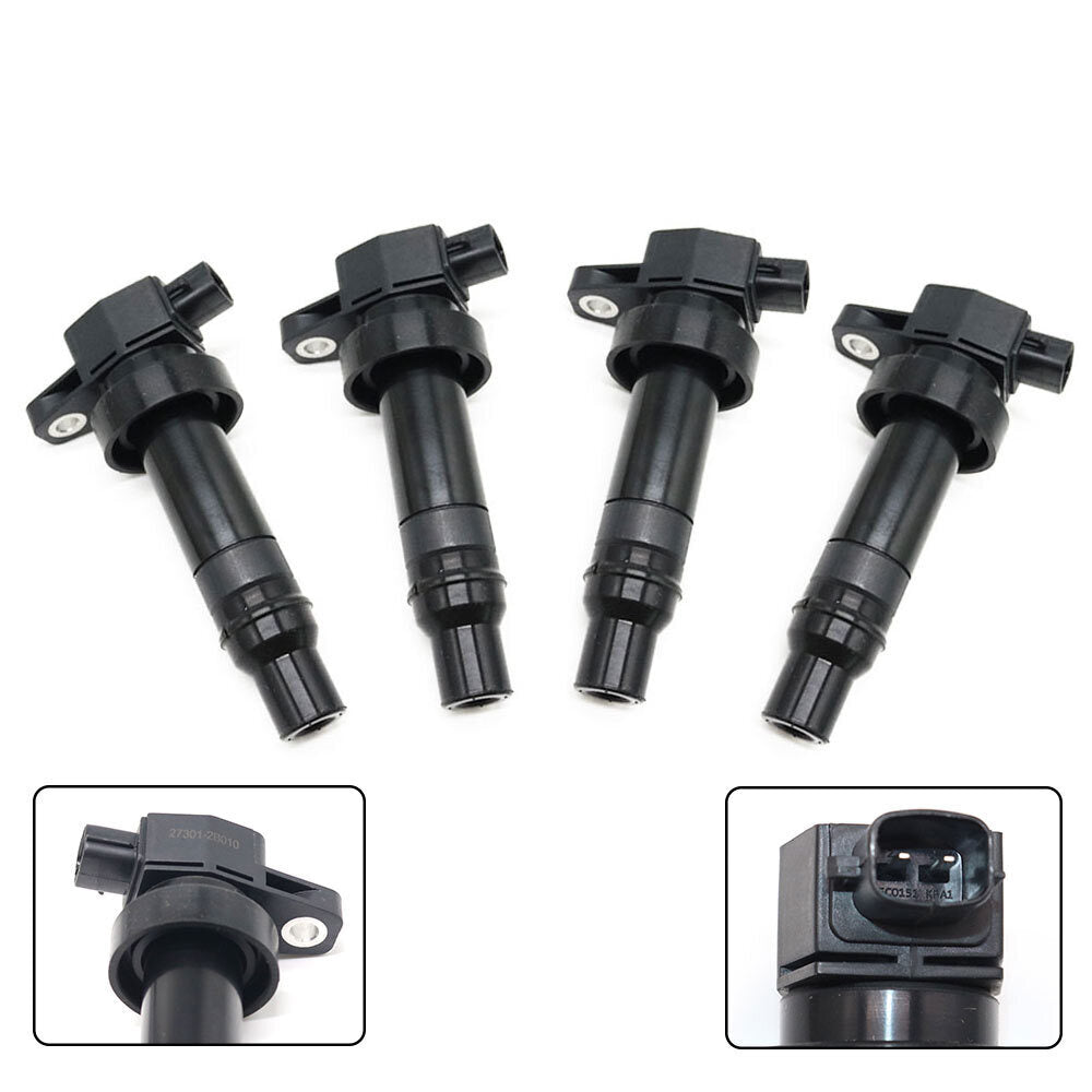 4PCS for Kia Soul for Hyundai Accent for Veloster Rio 1.6L L4 27301-2B010 Ignition Coils
